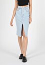 thumb-Afficher les détails de Jupe Denim Slim Fit    Femme