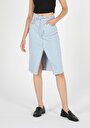 thumb-Afficher les détails de Jupe Denim Slim Fit    Femme