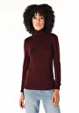 thumb-Afficher les détails de Pull Bordeaux Slim Fit   Femme