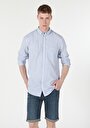 thumb-Afficher les détails de Chemise À Manches Longues Bleu Regular Fit   Homme