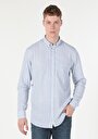 thumb-Afficher les détails de Chemise À Manches Longues Bleu Regular Fit   Homme