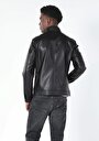 thumb-Afficher les détails de Veste Pu Noir   Slim Fit Homme
