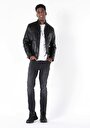 thumb-Afficher les détails de Veste Pu Noir   Slim Fit Homme