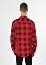 thumb-Afficher les détails de Chemise À Manches Longues Rouge Regular Fit   Homme