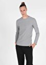 thumb-Afficher les détails de T-shirt À Manches Longues Gris Slim Fit  Homme