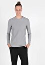 thumb-Afficher les détails de T-shirt À Manches Longues Gris Slim Fit  Homme