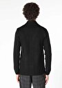 thumb-Afficher les détails de Cardigan Tricot Noir Slim Fit Homme
