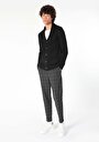 thumb-Afficher les détails de Cardigan Tricot Noir Slim Fit Homme