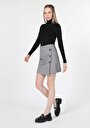 thumb-Afficher les détails de Jupe Gris Mini    Femme