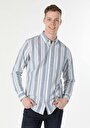 thumb-Afficher les détails de Chemise À Manches Longues Bleu Regular Fit   Homme
