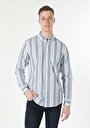 thumb-Afficher les détails de Chemise À Manches Longues Bleu Regular Fit   Homme