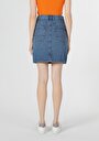thumb-Afficher les détails de Jupe Bleu Clair Slim Fit    Femme