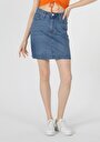 thumb-Afficher les détails de Jupe Bleu Clair Slim Fit    Femme