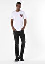 thumb-Afficher les détails de T-shirt À Manches Courtes Blanc Comfort Fit Imprimé Homme