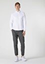 thumb-Afficher les détails de Chemise À Manches Longues Blanc Slim Fit   Homme