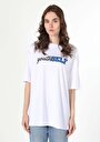 thumb-Afficher les détails de T-shirt À Manches Courtes Blanc   Femme