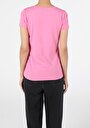 thumb-Afficher les détails de T-shirt À Manches Courtes Rose Slim Fit  Femme