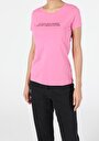 thumb-Afficher les détails de T-shirt À Manches Courtes Rose Slim Fit  Femme
