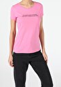 thumb-Afficher les détails de T-shirt À Manches Courtes Rose Slim Fit  Femme