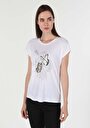 thumb-Afficher les détails de T-shirt À Manches Courtes Blanc   Femme