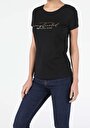 thumb-Afficher les détails de T-shirt À Manches Courtes Noir Slim Fit  Femme