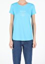 thumb-Afficher les détails de T-shirt À Manches Courtes Bleu Slim Fit  Femme