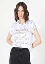 thumb-Afficher les détails de T-shirt À Manches Courtes Blanc   Femme