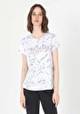thumb-Afficher les détails de T-shirt À Manches Courtes Blanc   Femme