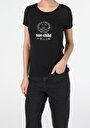 thumb-Afficher les détails de T-shirt À Manches Courtes Noir Slim Fit  Femme