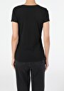 thumb-Afficher les détails de T-shirt À Manches Courtes Noir Slim Fit  Femme