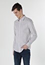 thumb-Afficher les détails de Chemise À Manches Longues Beige Slim Fit   Homme
