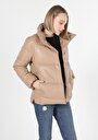 thumb-Afficher les détails de Veste Pu Beige   Regular Fit Femme