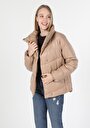 thumb-Afficher les détails de Veste Pu Beige   Regular Fit Femme