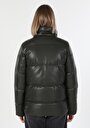 thumb-Afficher les détails de Veste Pu Kaki   Regular Fit Femme