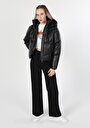 thumb-Afficher les détails de Veste Pu Noir   Regular Fit Femme