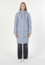 thumb-Afficher les détails de Manteau  Bleu Regular Fit  Femme