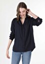 thumb-Afficher les détails de Chemise À Manches Longues Marine Regular Fit   Femme