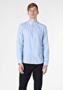 thumb-Afficher les détails de Chemise À Manches Longues Bleu Slim Fit   Homme