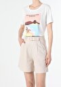 thumb-Afficher les détails de T-shirt À Manches Courtes Blanc Regular Fit  Femme