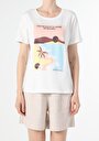 thumb-Afficher les détails de T-shirt À Manches Courtes Blanc Regular Fit  Femme