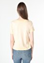 thumb-Afficher les détails de T-shirt À Manches Courtes Jaune   Femme
