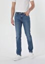 thumb-Afficher les détails de 044 Karl Pantalon Bleu Straight Leg  En  Straight Fit Homme