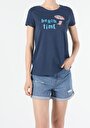 thumb-Afficher les détails de T-shirt À Manches Courtes Marine Regular Fit  Femme