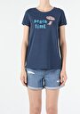 thumb-Afficher les détails de T-shirt À Manches Courtes Marine Regular Fit  Femme