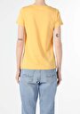 thumb-Afficher les détails de T-shirt À Manches Courtes Jaune Regular Fit  Femme