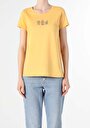 thumb-Afficher les détails de T-shirt À Manches Courtes Jaune Regular Fit  Femme