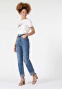 thumb-Afficher les détails de 884 Lauren Pantalon Denim Bootcut  En  Straight Fit Femme