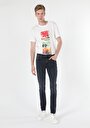 thumb-Afficher les détails de 041 Danny Pantalon Bleu Foncé Slim Leg  En  Slim Fit Homme