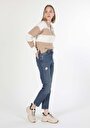 thumb-Afficher les détails de 891 Maya Pantalon Denim   En  Slim Fit Femme