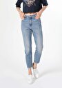 thumb-Afficher les détails de 891 Maya Pantalon Bleu   En  Slim Fit Femme